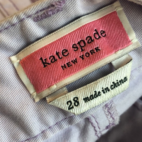Kate Spade Crop High Waisted Wide Leg Purple Pants - Picture 3 of 5